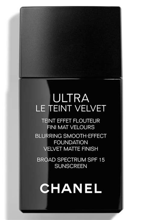 ultra le teint velvet blurring smooth-effect foundation spf 15 chanel|ULTRA LE TEINT VELVET Blurring Smooth.